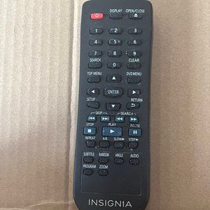 Original INSIGNIA 13E30 DVD Player Remote Control